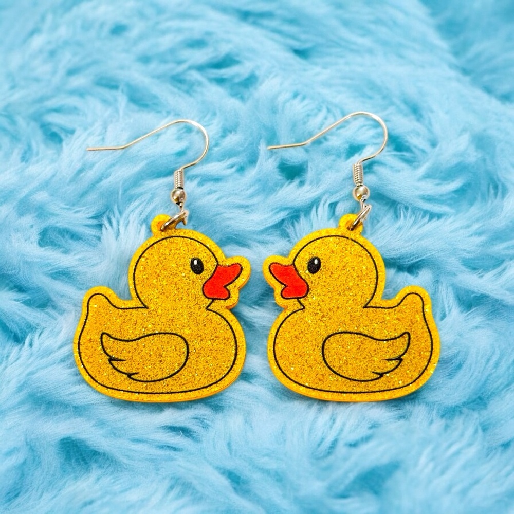 Rubber Duck Earrings